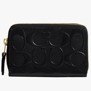 Coach Black Embossed Leather Wallet